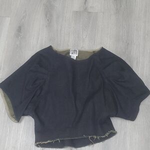 Praire Underground Kite Top Dark Denim Blue Xs Very Gently Used